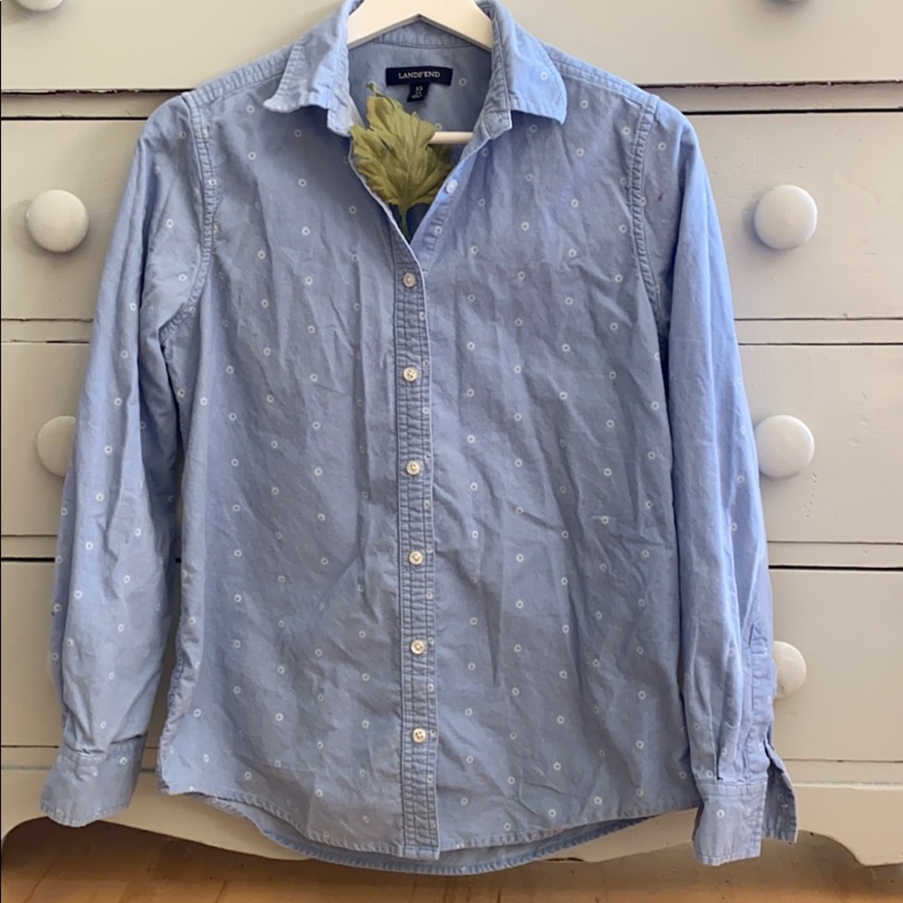 Lands end fine wale cord shirt